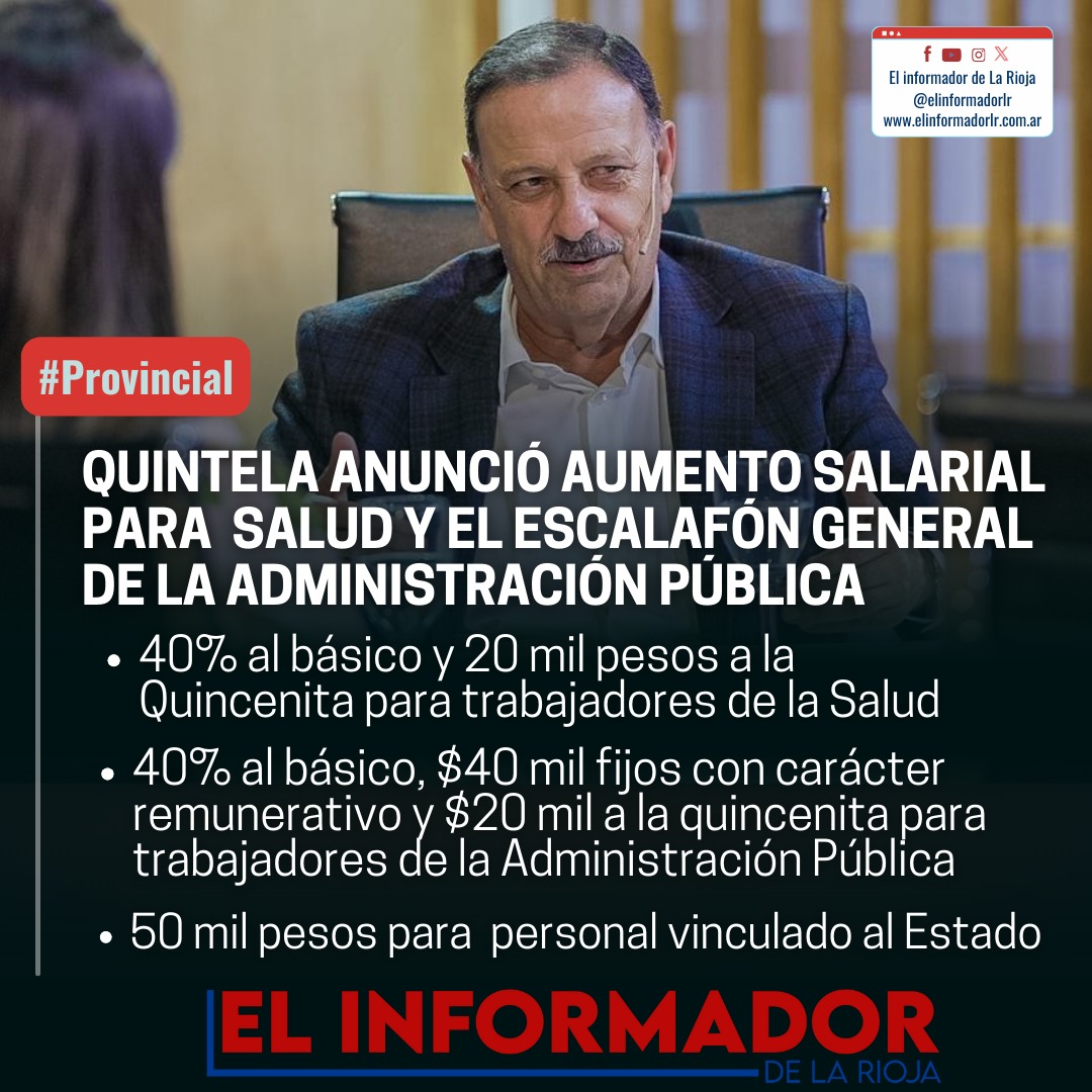 Quintela Anunci Aumento Salarial Para Salud Y El Escalaf N General De